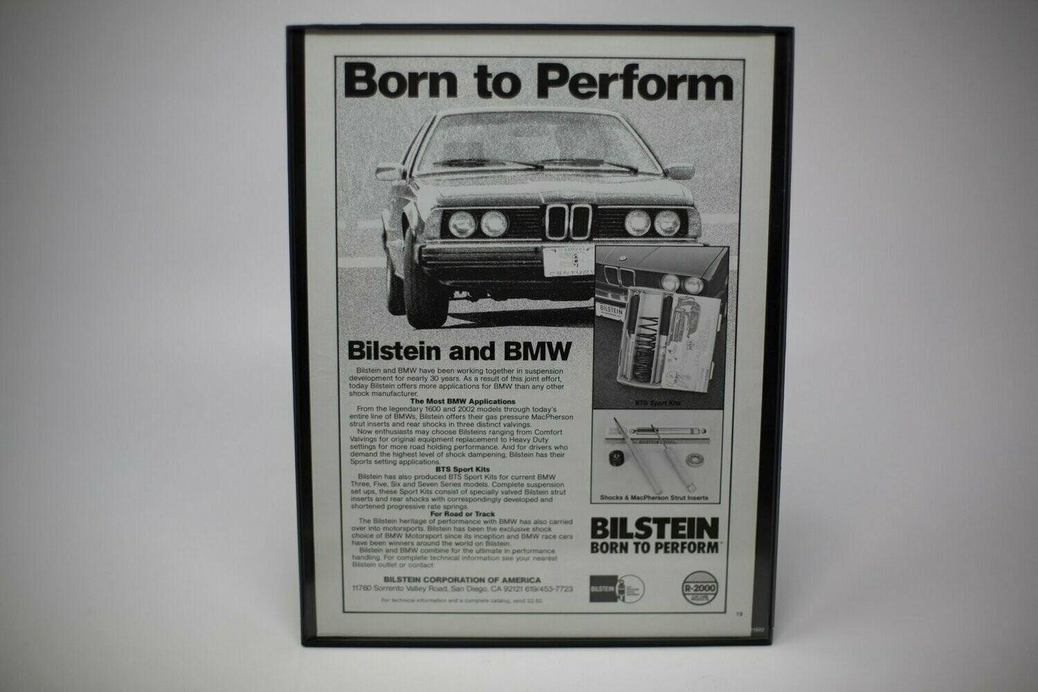 Bilstein BMW E24 - Born to Perform