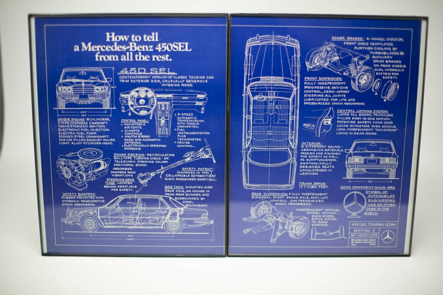 1975 Mercedes Benz - 450SEL - Blueprint.