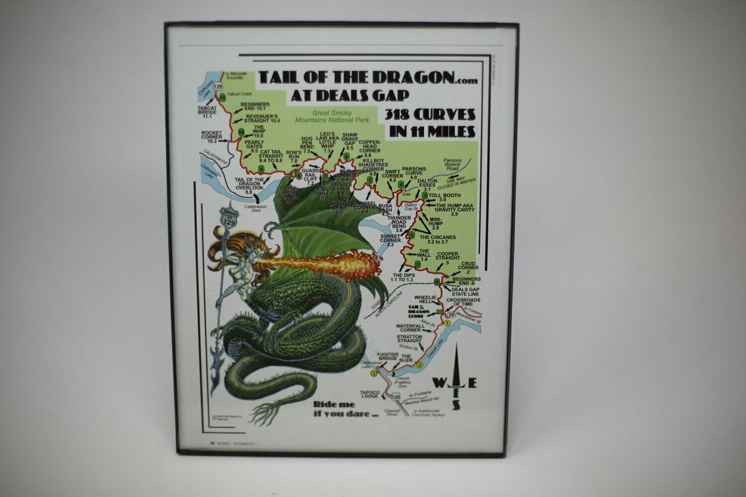 Tail of the Dragon at Deals Gap - Map