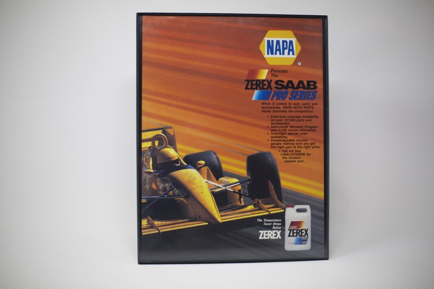 NAPA - Zerex Saab Pro Series - 1993 | Type Schrift.