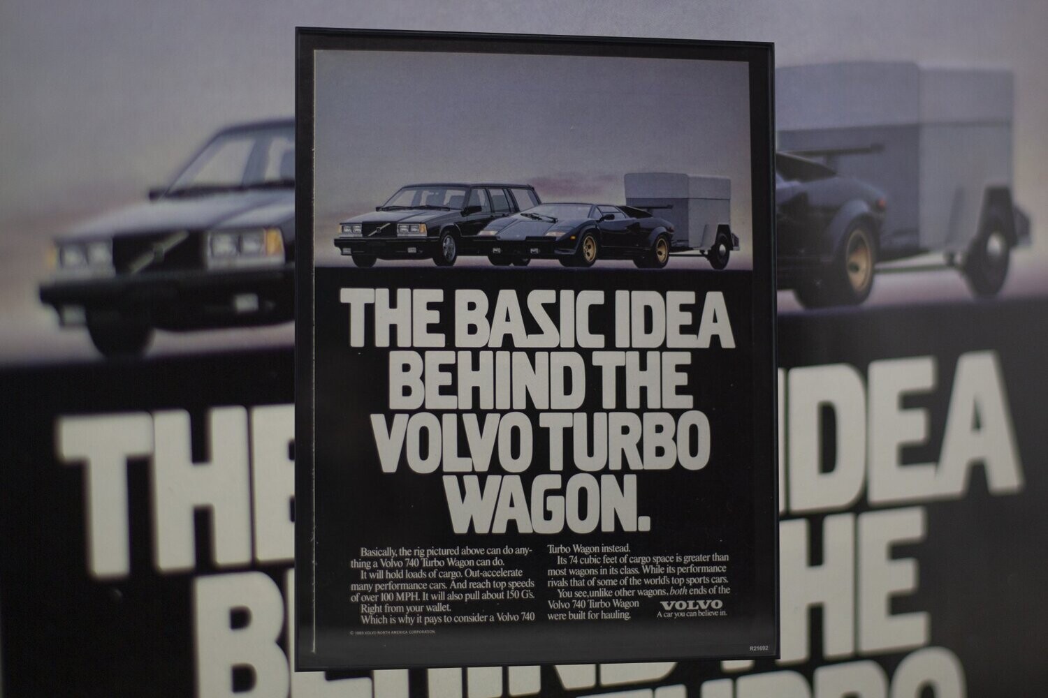 Volvo 740 Turbo - Basic Idea.| Type Schrift