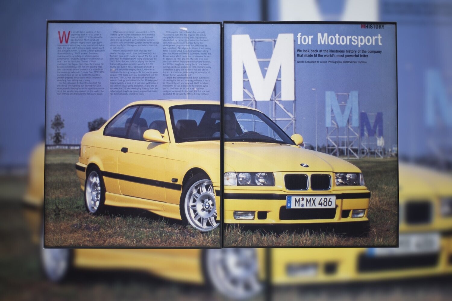 E36 M3 - Dakar Yellow - M History | Type Schrift.