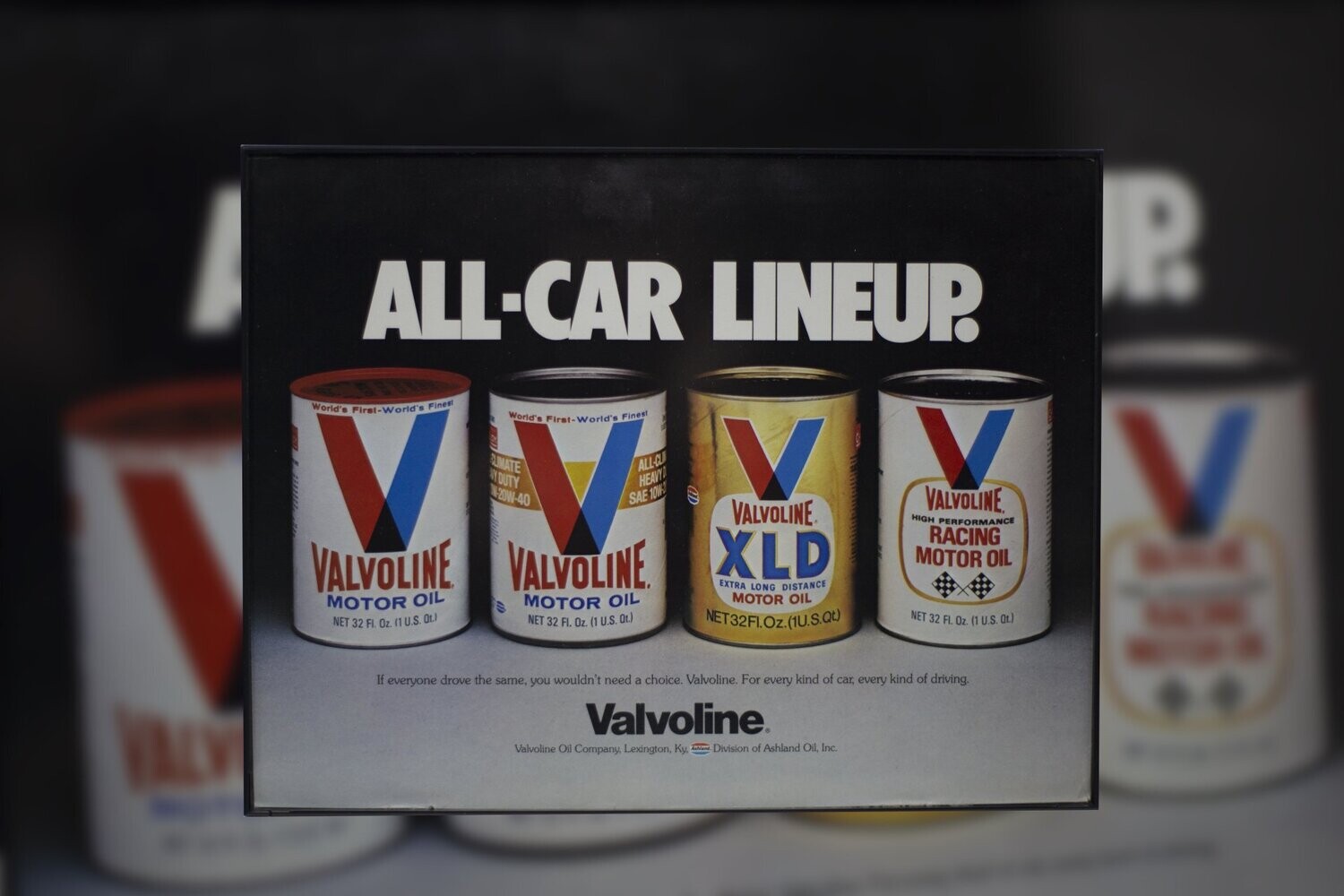 Valvoline Motor Oil - All Car Line Up | Type Schrift.