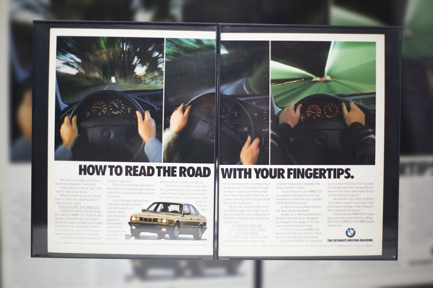 BMW E34 - 525i - Read the Road | Type Schrift.