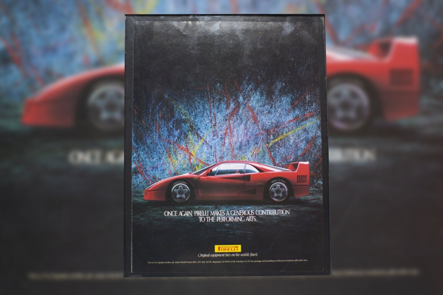 Ferrari F40 - Pirelli | Type Schrift.