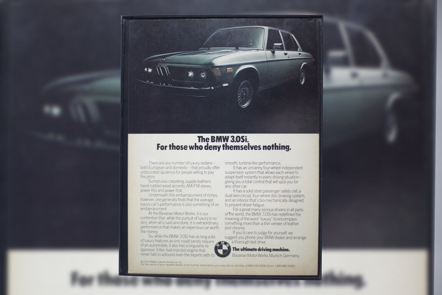 1975 BMW 3.0Si - Nothing.