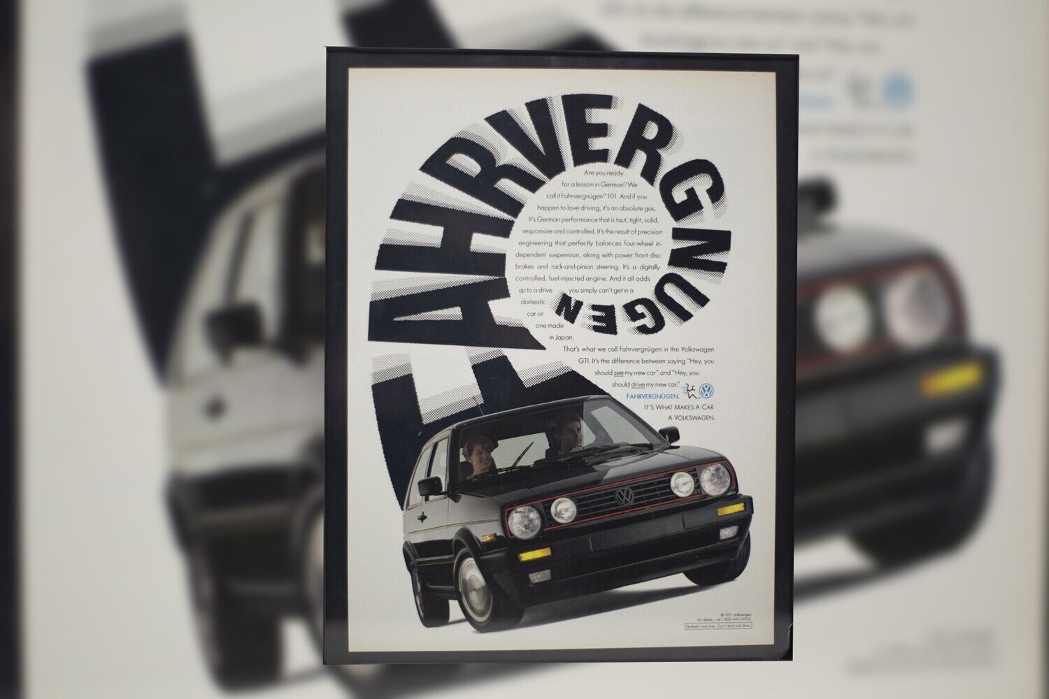 VW - MK2 GTi - Fahrvergnügen | Type Schrift