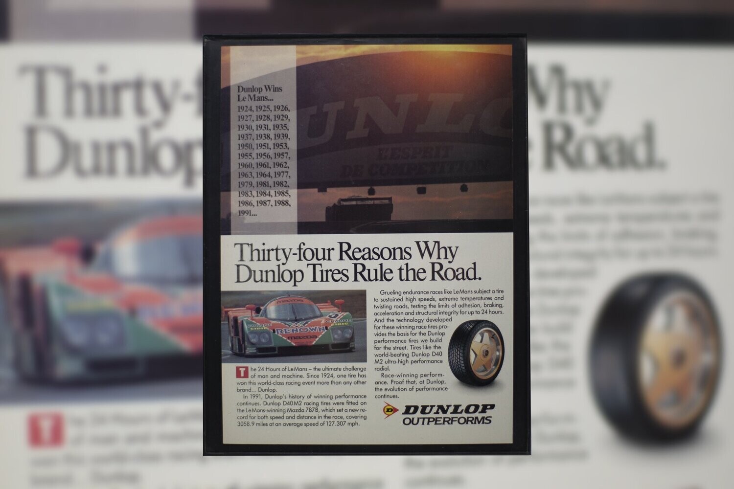 Dunlop - Mazda 787B | Type Schrift