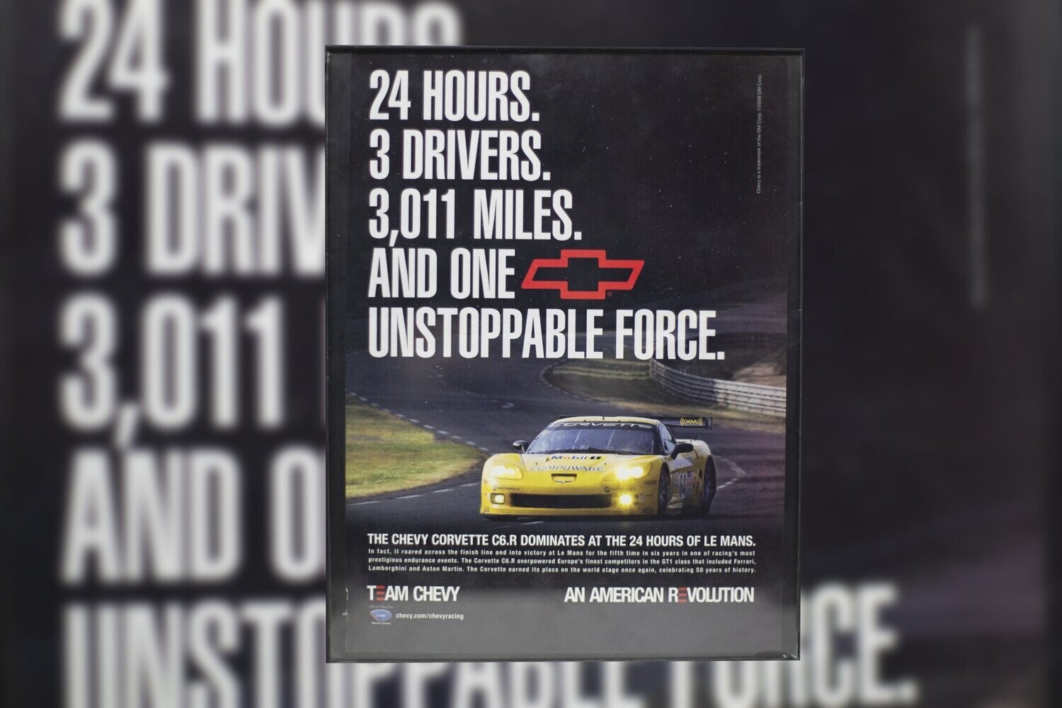 Corvette C6 - R - ALMS | Type Schrift