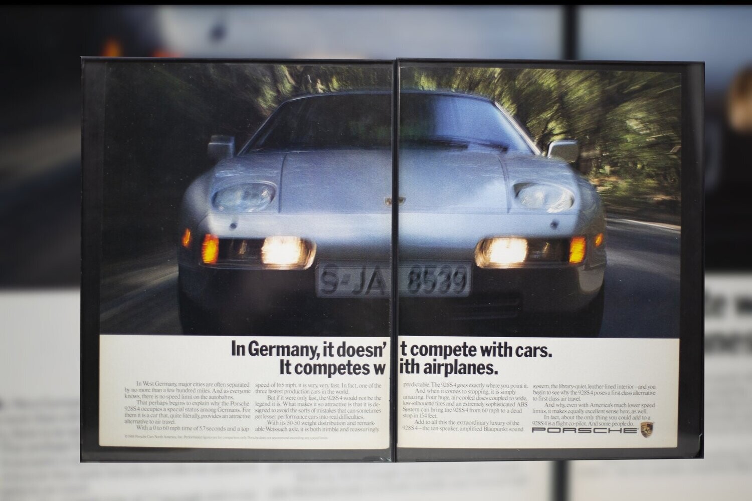Porsche 928S 4 - In Germany | Type Schrift
