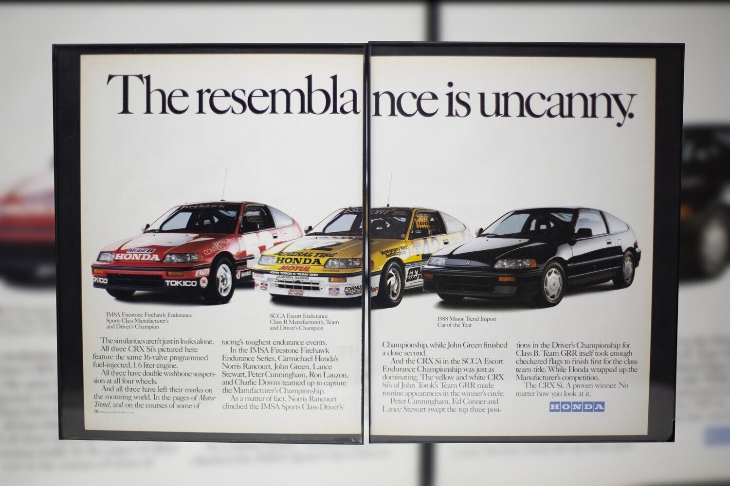 1988 Honda CRX-Si - Resemblance | Type Schrift