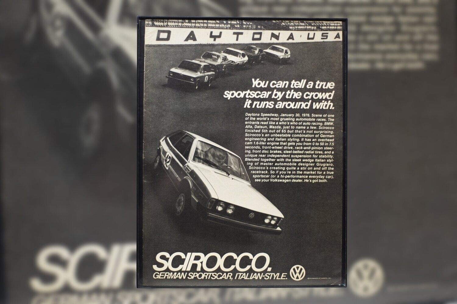 Volkswagen Scirocco - German Car Italian Style | Type Schrift