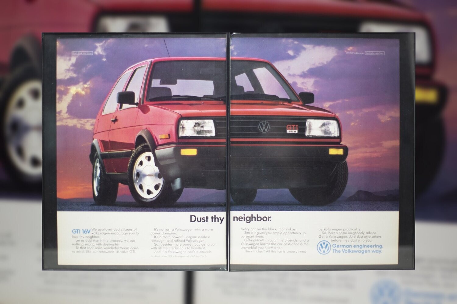 Volkswagen MK2 GTi - Dust | Type Schrift