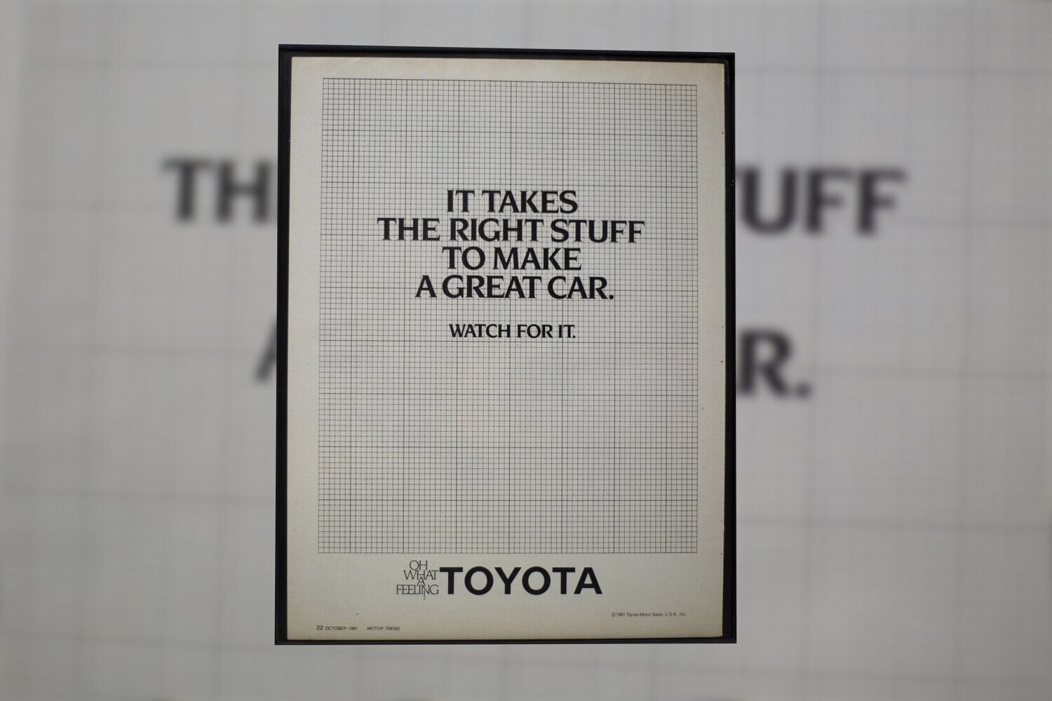 Toyota - It Takes the Right Stuff | Type Schrift