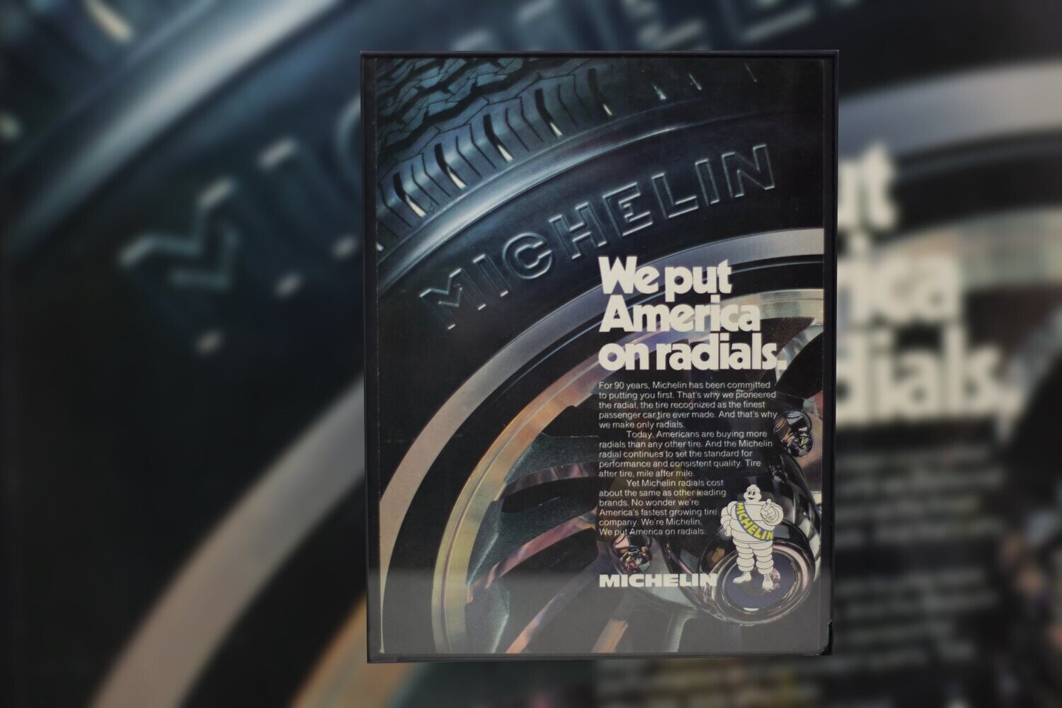 1981 Michelin Tire - We Put America on Radials | Type Schrift