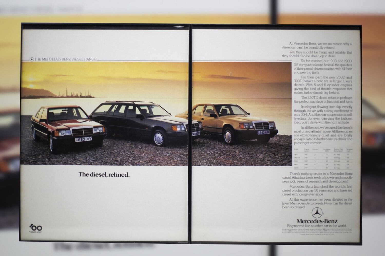 1986 Mercedes Benz - Diesel | Type Schrift