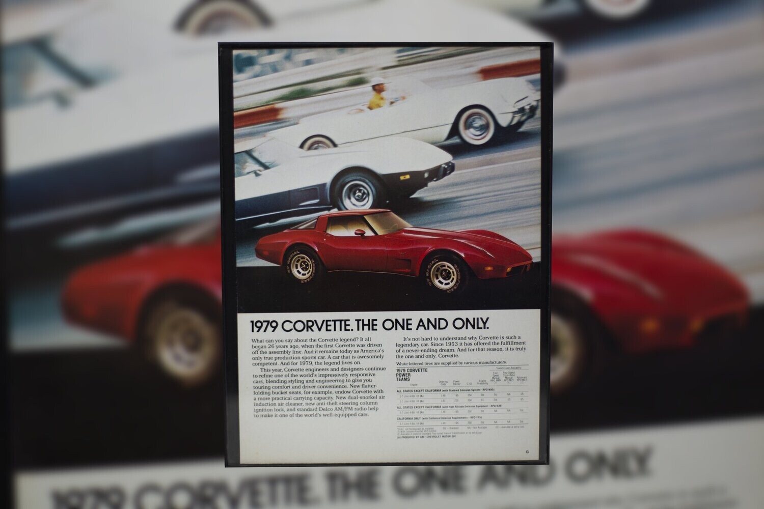 1979 Corvette - The One and Only | Type Schrift