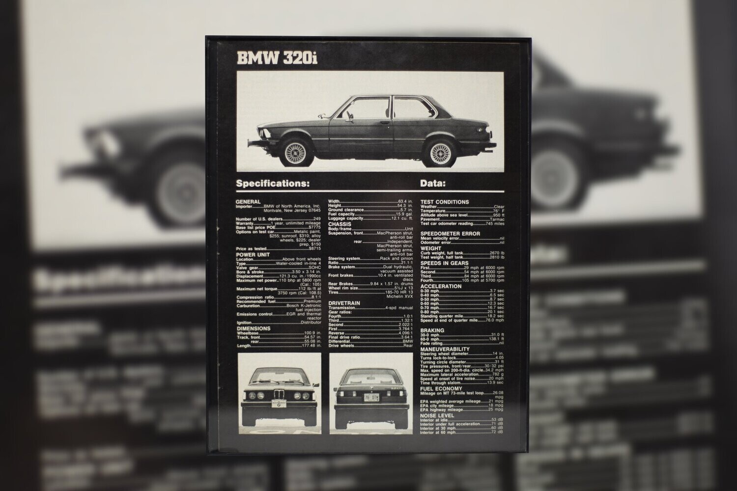 BMW E21 - Specs and Data | Type Schrift