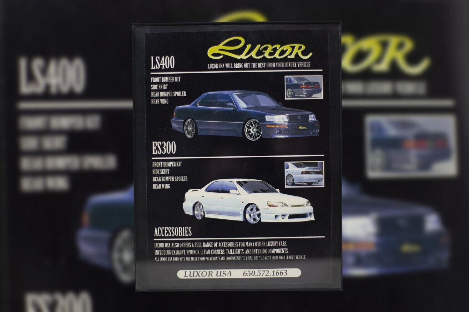 Lexus LS400 Luxor Body Kits Type Schrift