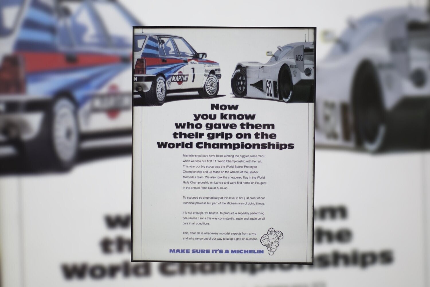Michelin Tire - World Champions | Type Schrift