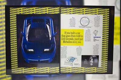 Bugatti EB110 - Michelin Tires | Type Schrift