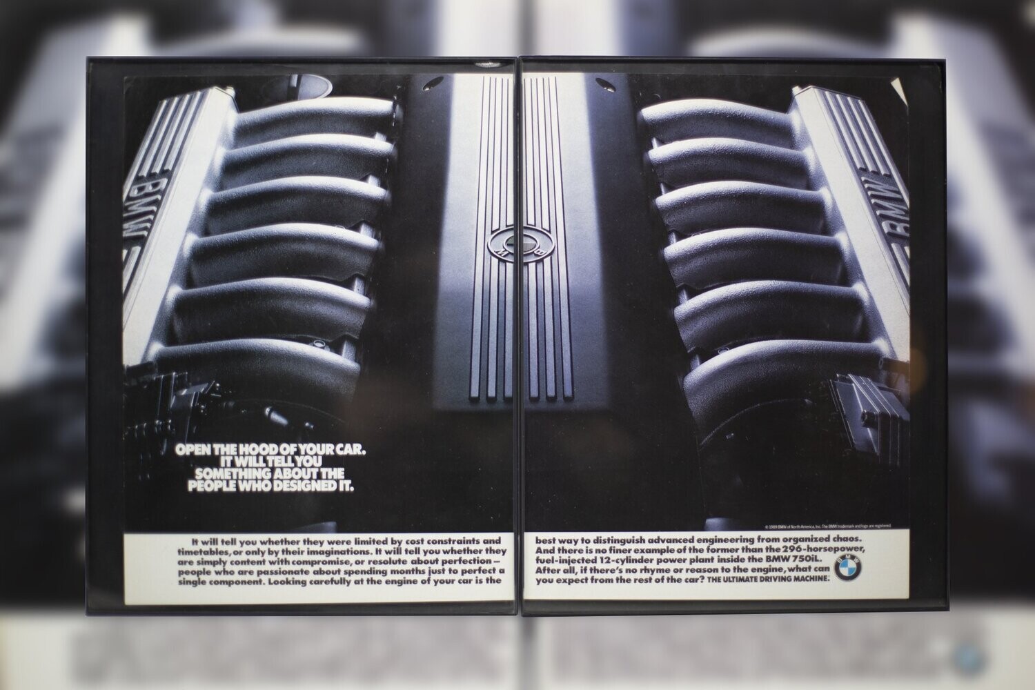 BMW V12 - Open the Hood | Type Schrift