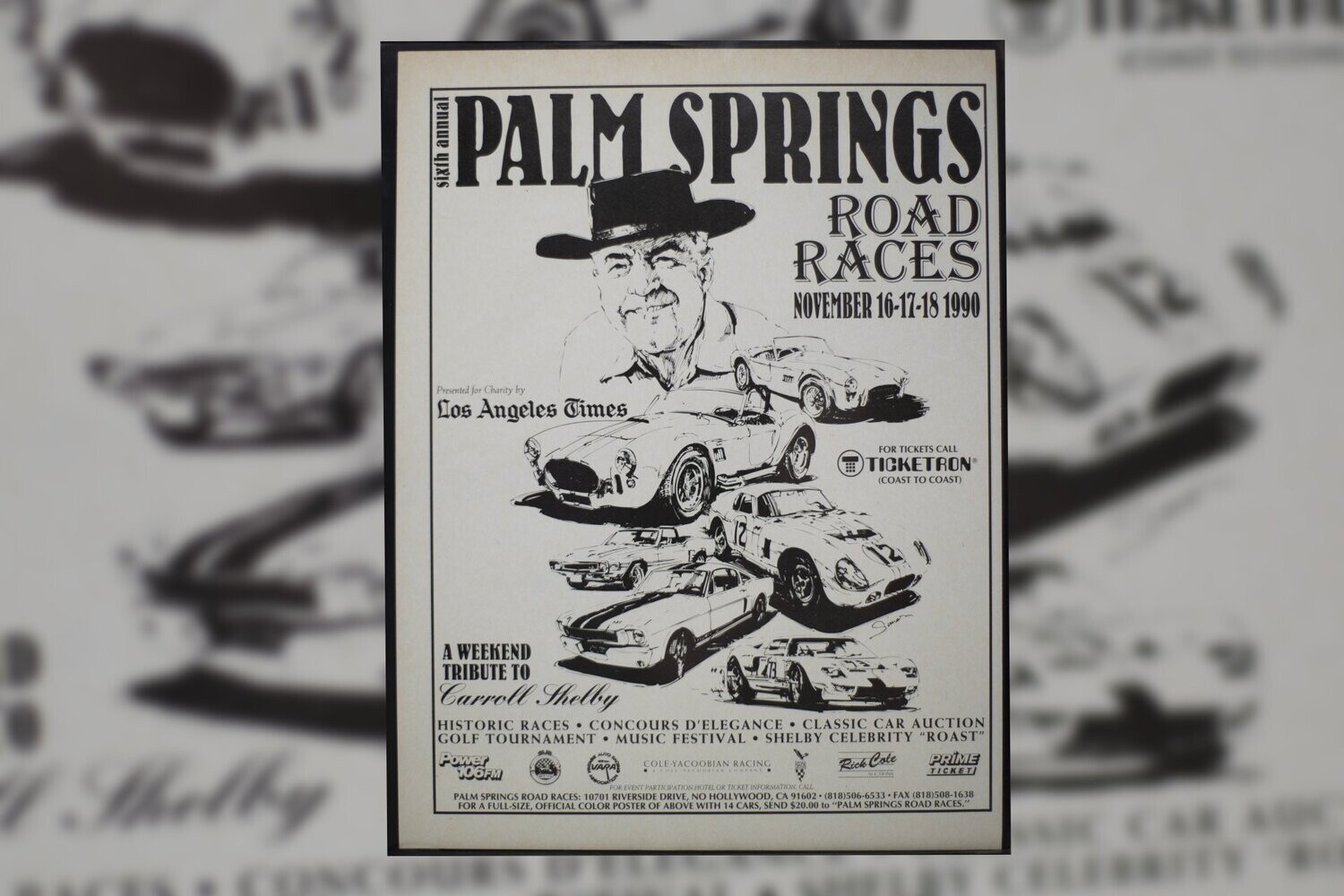 1990 Palm Springs - Road Races | Type Schrift