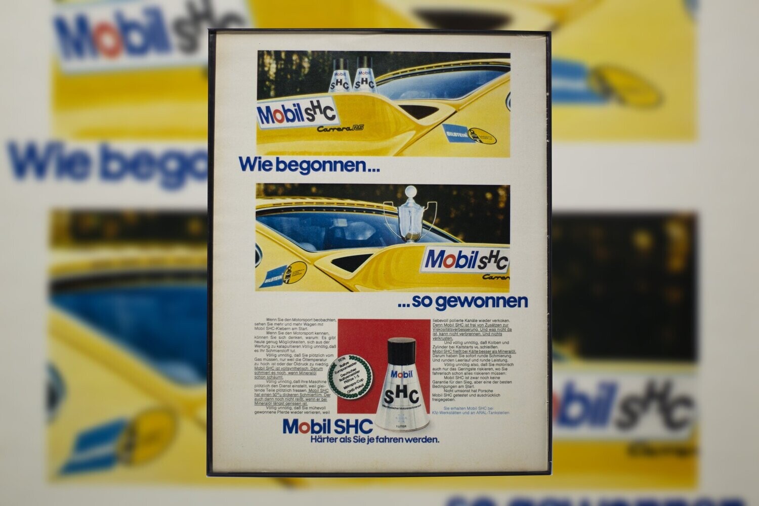 Porsche 911 Carrera RS - Mobil Oil | Type Schrift