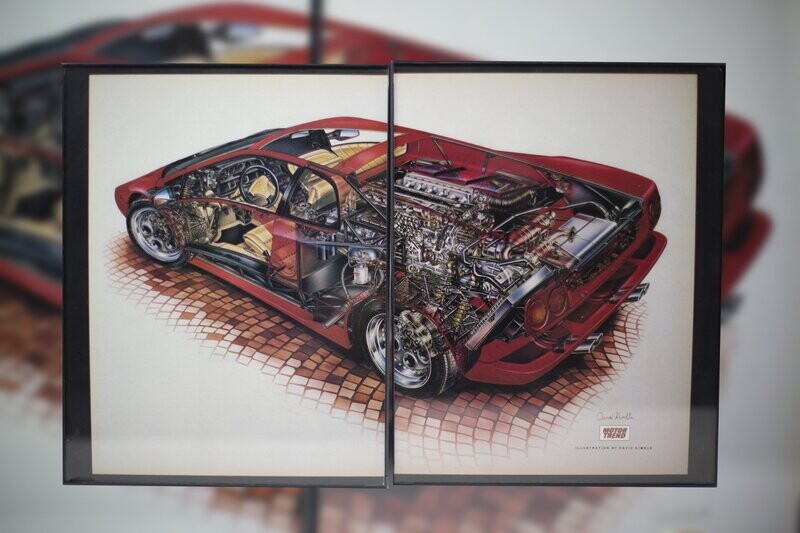 Lamborghini Diablo - Cut Away | Type Schrift Lamborghini Diablo - Cut Away | Type Schrift