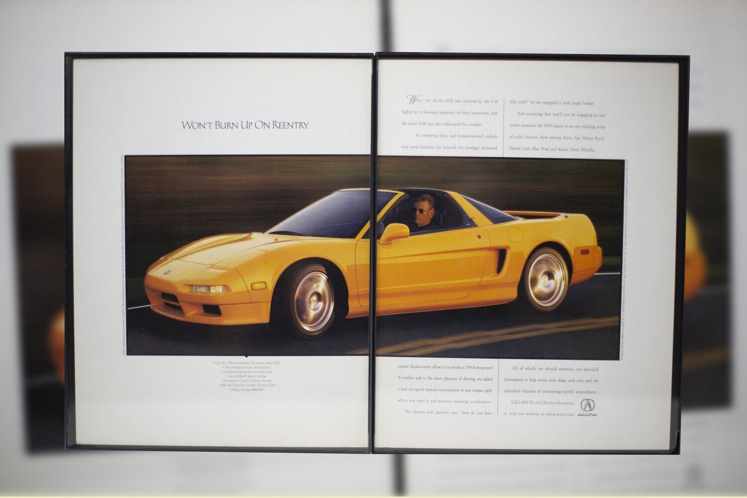 Acura NSX - Reentry | Type Schrift
