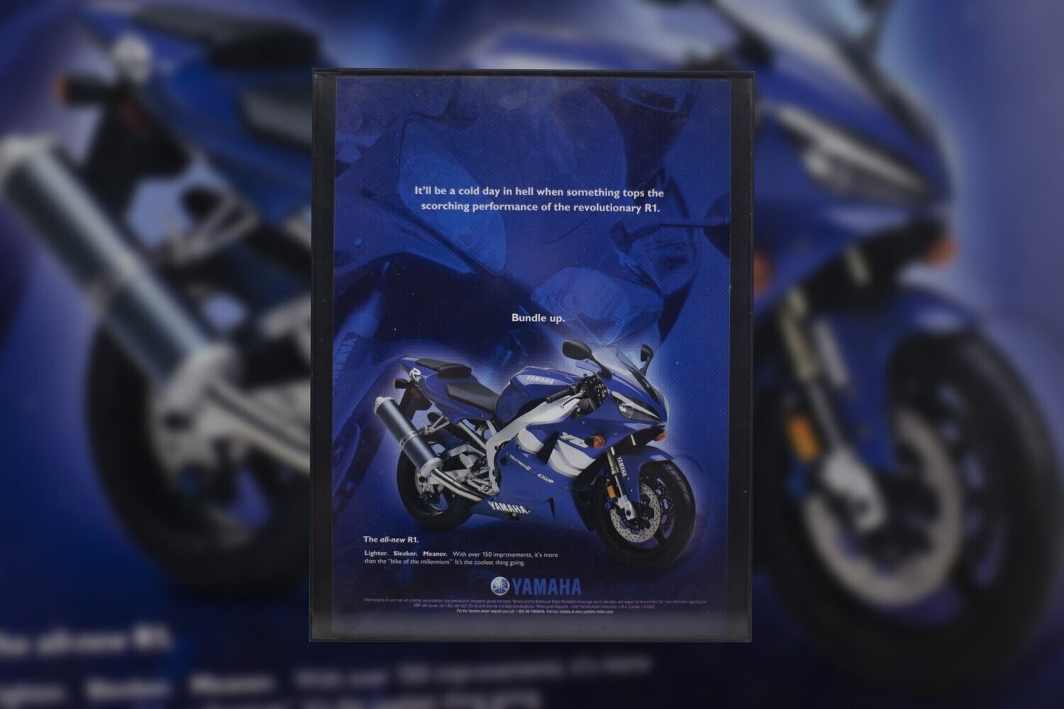 Yamaha R1 - Cold Day in Hell | Type Schrift