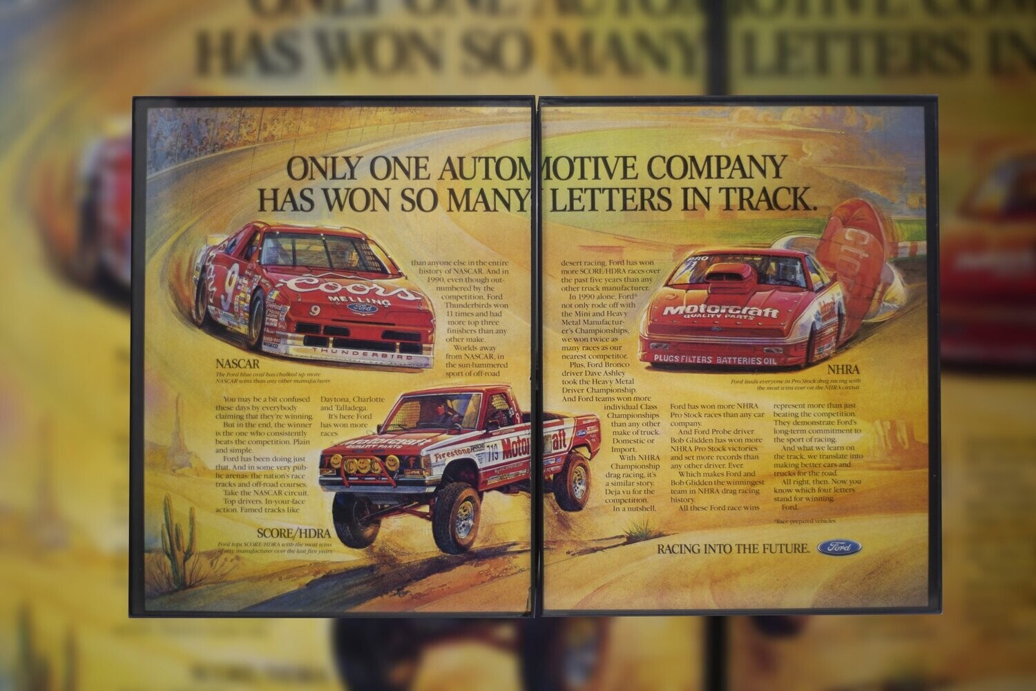 Ford Motorcraft - Racing into the Future | Type Schrift