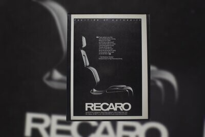Recaro Seat - Bob Bondurant | Type Schrift