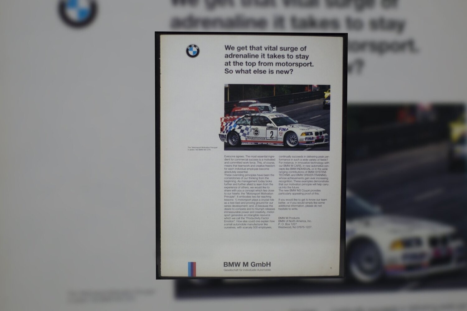 BMW E36 M3 - Adrenaline | Type Schrift