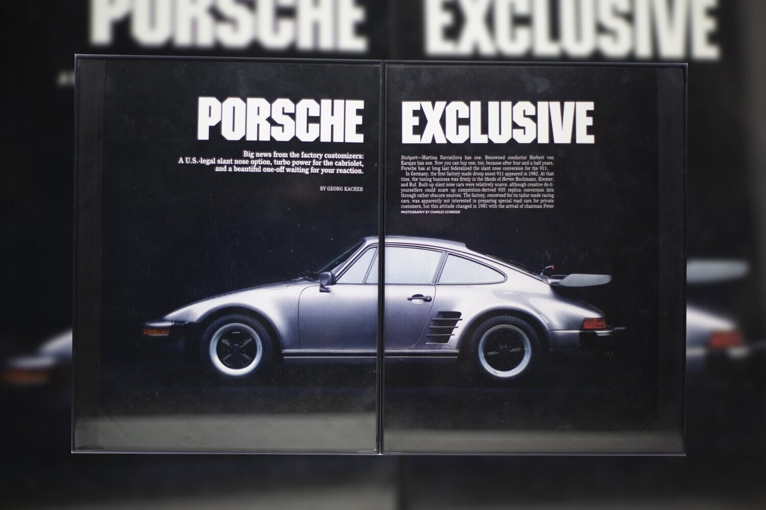 Porsche 930 - Slantnose | Type Schrift