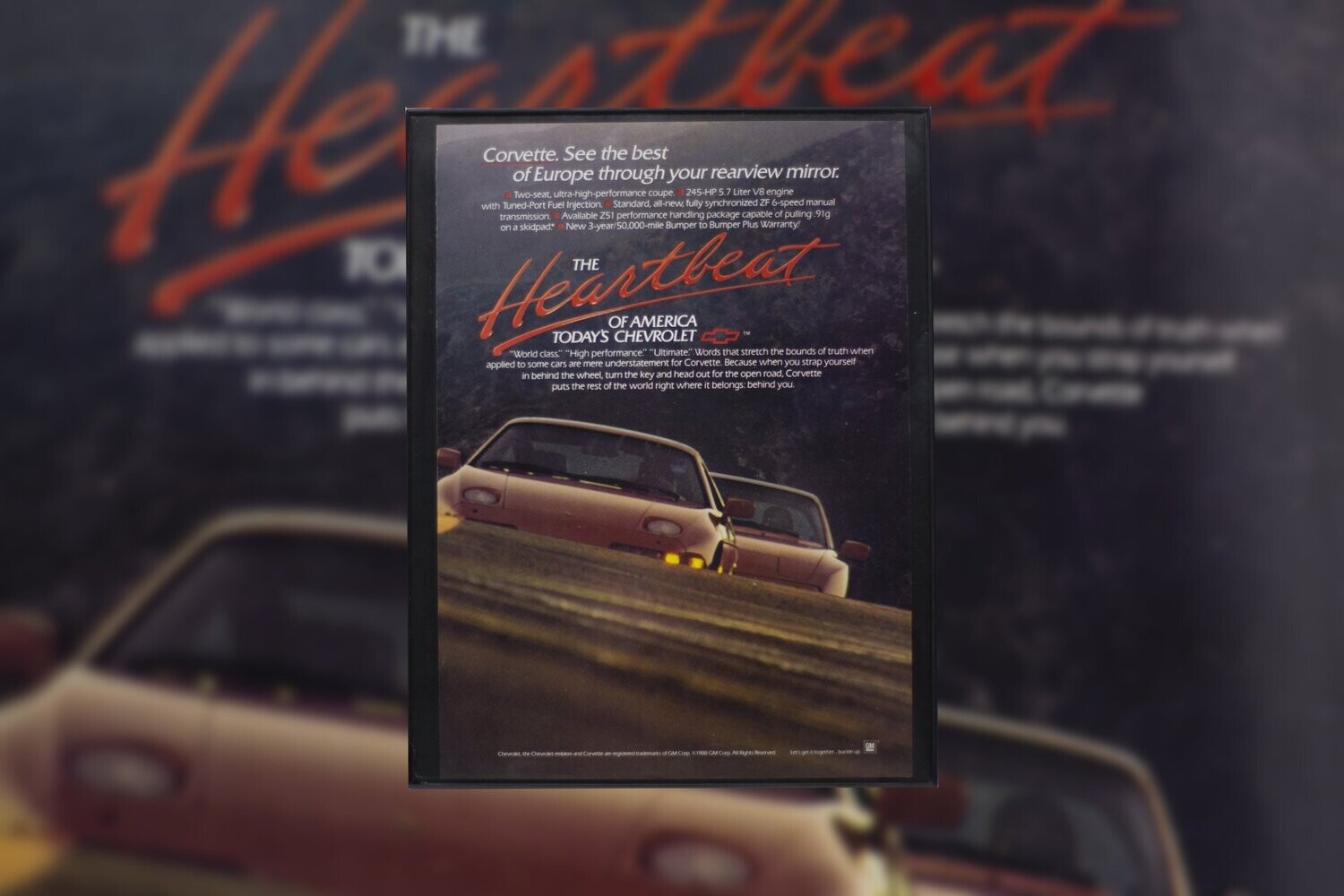 Corvette - Europe through the Rear View! | Type Schrift