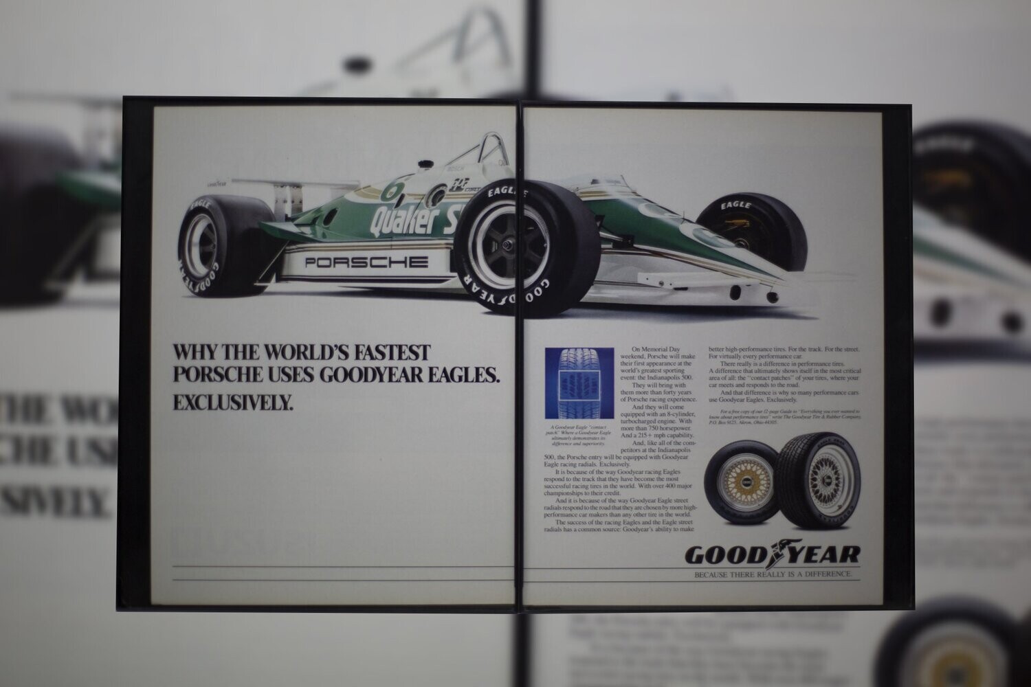 Good Year Tires - Porsche March Indy | Type Schrift