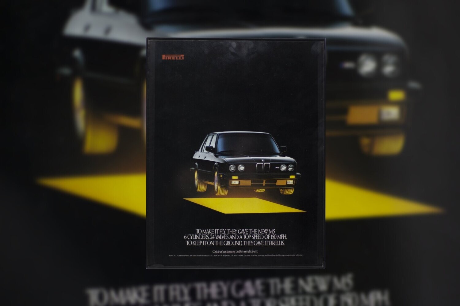 Pirelli - E28 M5 | Type Schrift