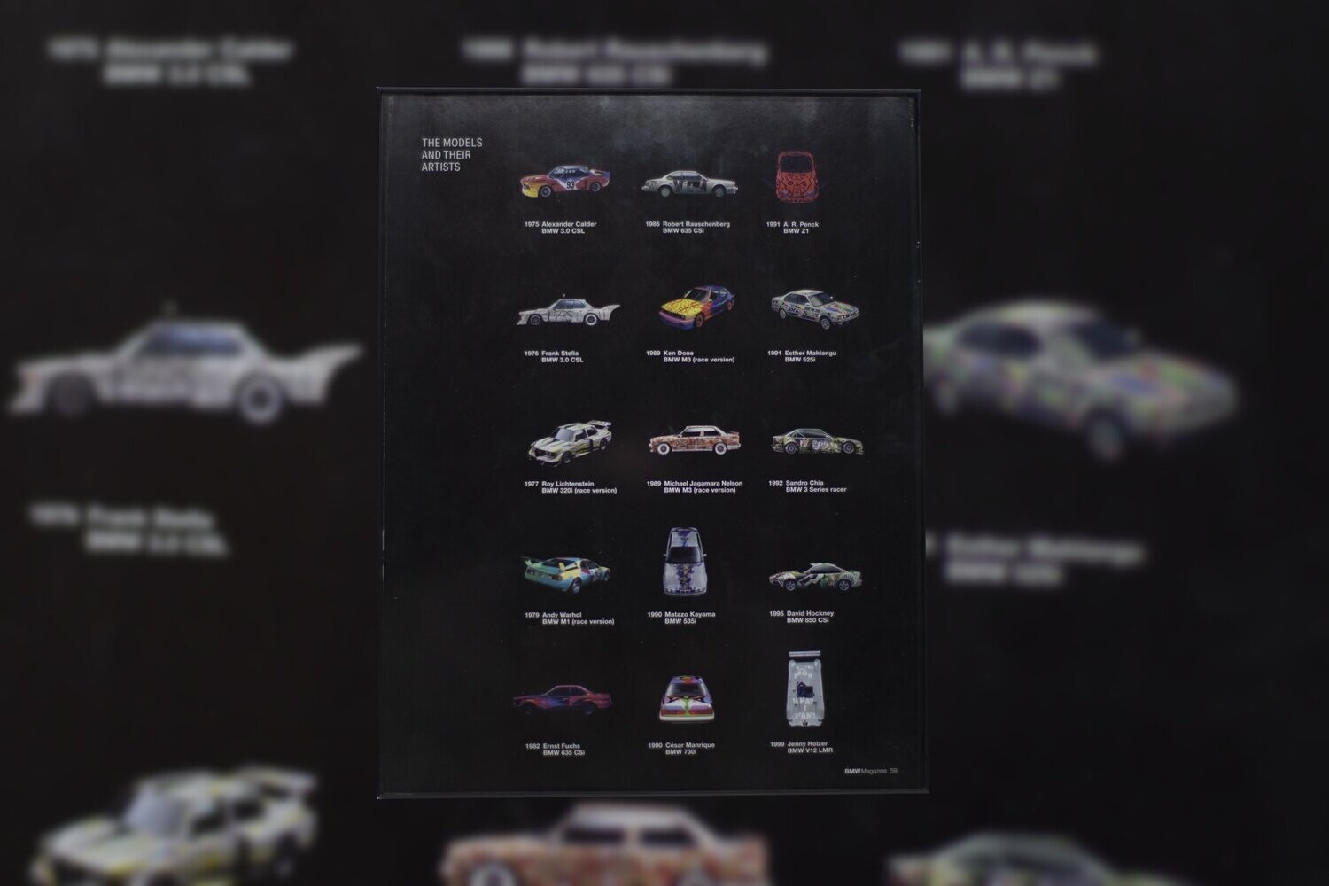 BMW Art Cars - The First 15 | Type Schrift
