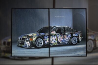 BMW Art Car - Sandro Chia  E36 | Type Schrift