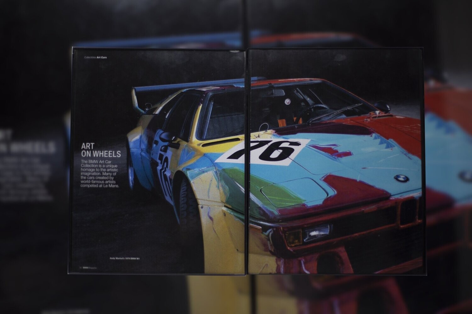 BMW Art Car - Andy Warhol  M1 | Type Schrift