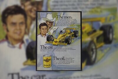 1979 Pennzoil - The Car The Men The Oil | Type Schrift