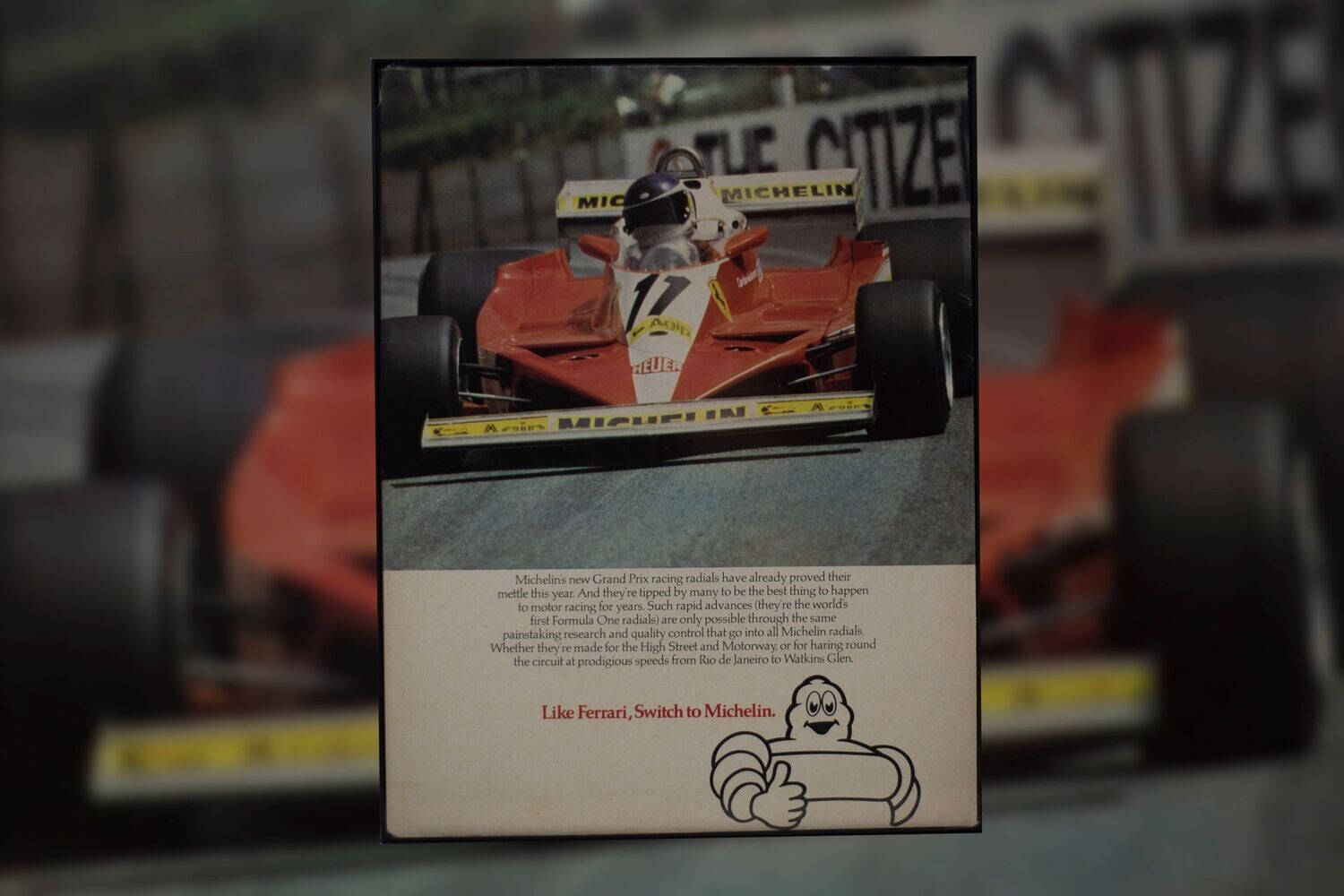 Ferrari F1 - Michelin Tires | Type Schrift