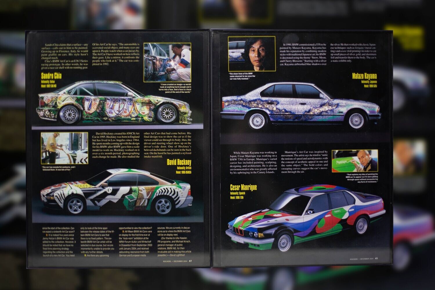 BMW Art Cars - The 90s | Type Schrift