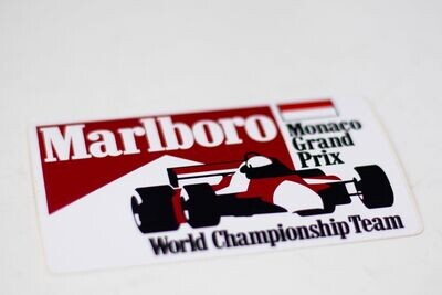 Vintage Marlboro Sticker - 1980s Monaco Grand Prix | Type Schrift