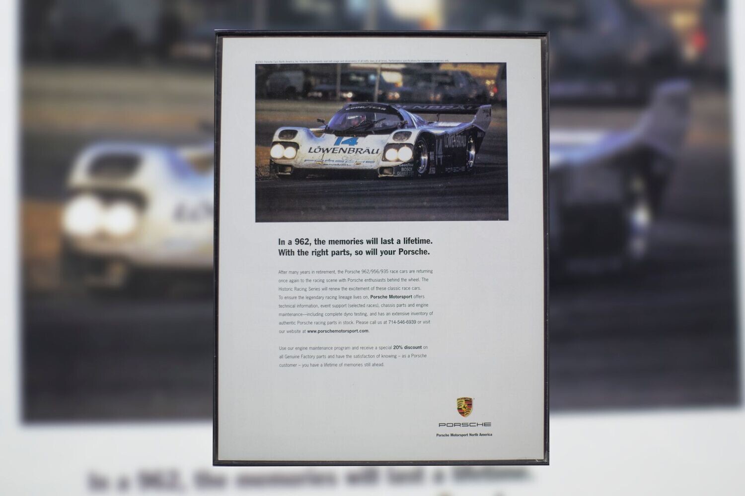 Porsche 962 - Lowenbrau | Type Schrift