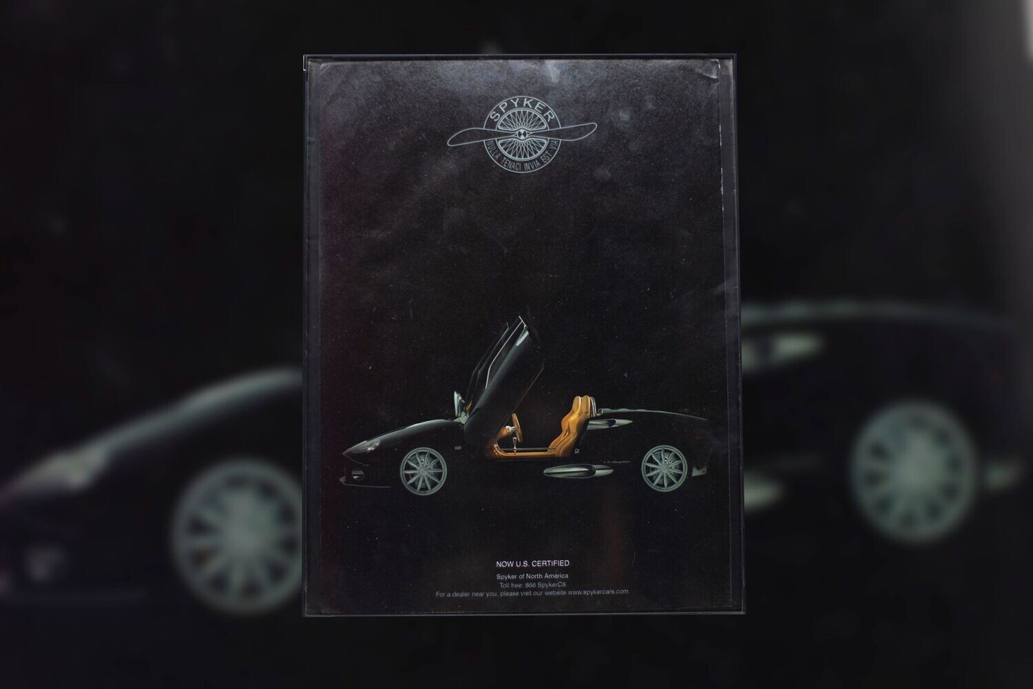 Spyker C8 - U.S Certified | Type Schrift