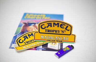 Camel Trophy  Challenge Sticker - Madagascar | Type Schrift
