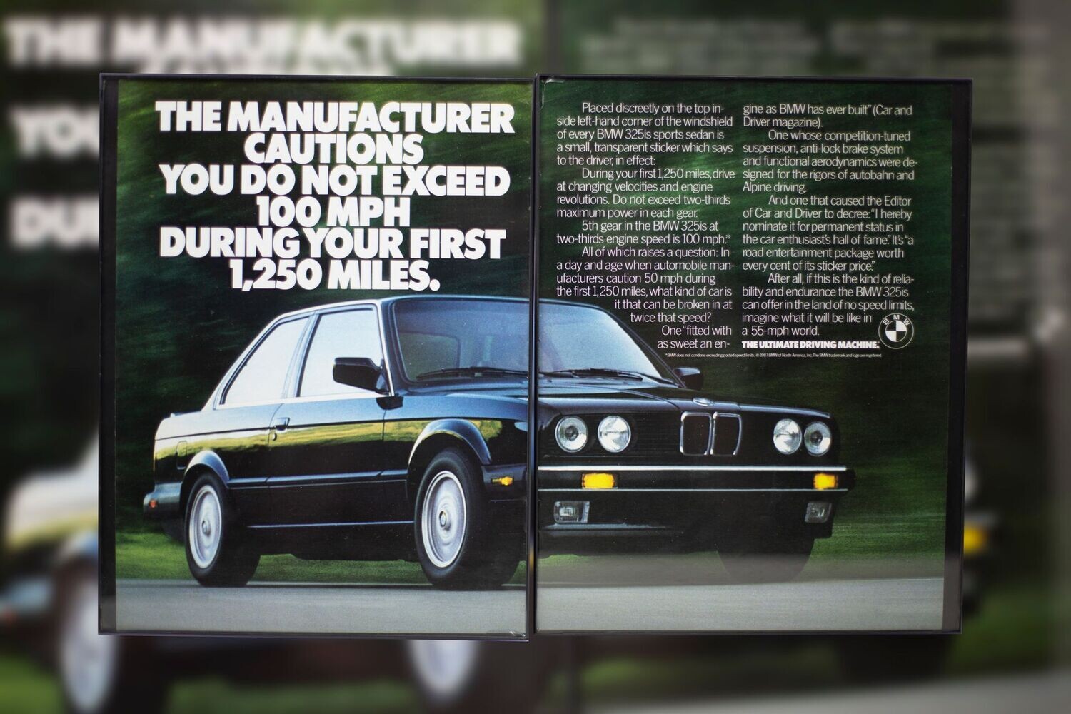 BMW E30 - 325iS 100 MPH | Type Schrift