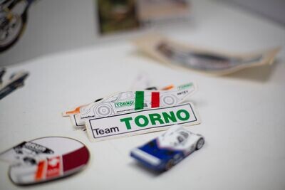 Porsche Team Torno Sticker - 956 | Type Schrift